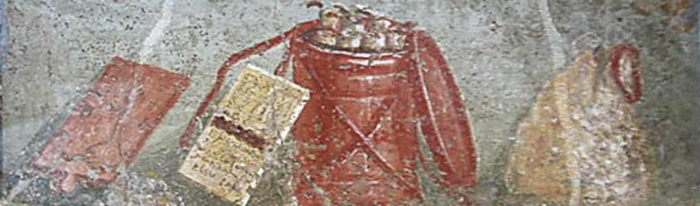 Pompeii, fresco - book supplies