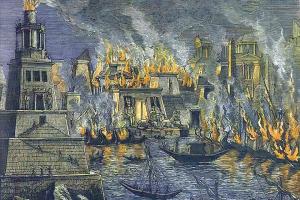 burning of the Alexandrian library