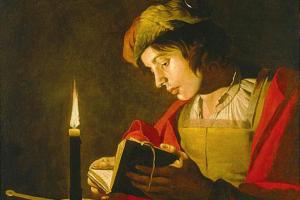 Matthias Stom, Young Man Reading (painting)