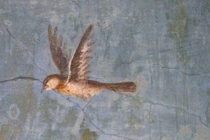 flying bird fresco